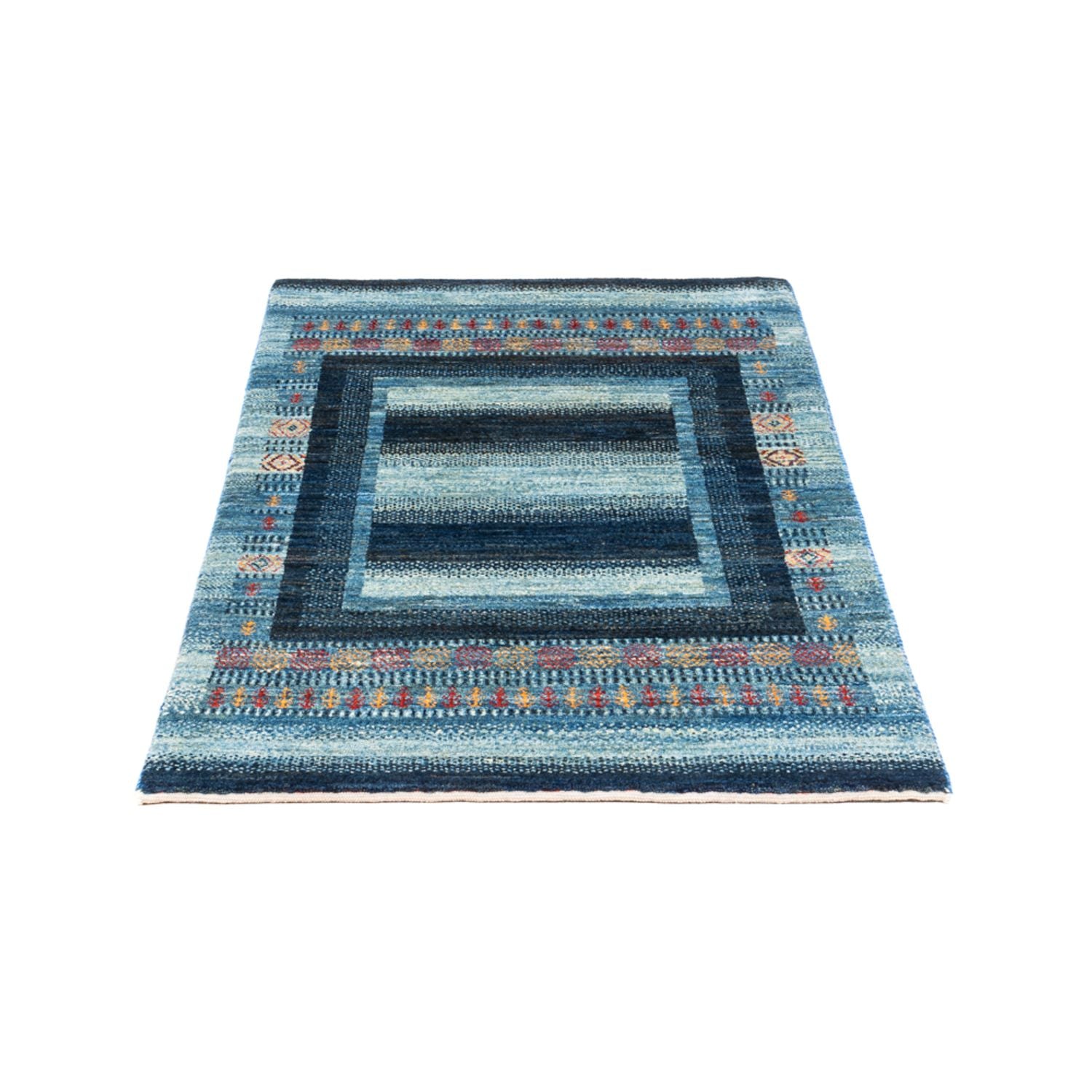 Tapis Gabbeh - Loribaft Persan - Royal - 128 x 78 cm - bleu