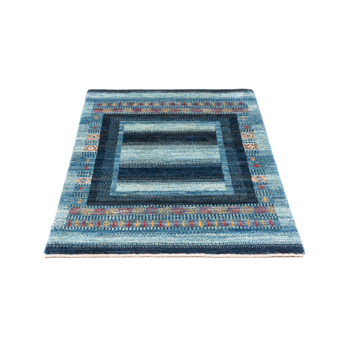 Tapis Gabbeh - Loribaft Persan - Royal - 128 x 78 cm - bleu