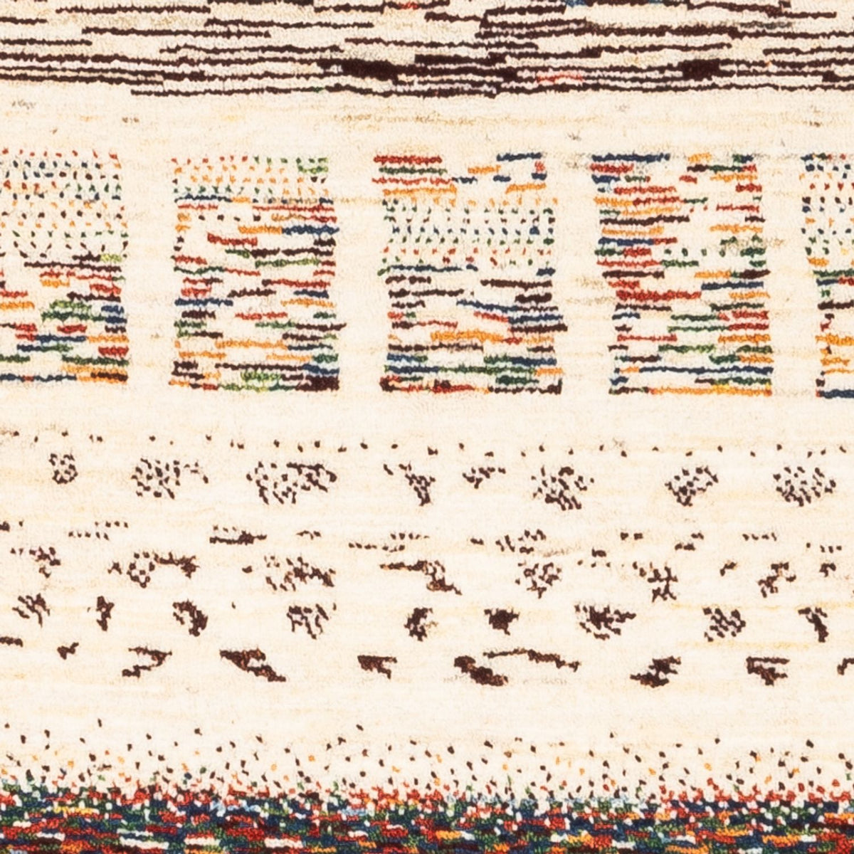 Tapis Gabbeh - Loribaft Persan - Royal - 120 x 83 cm - multicolore