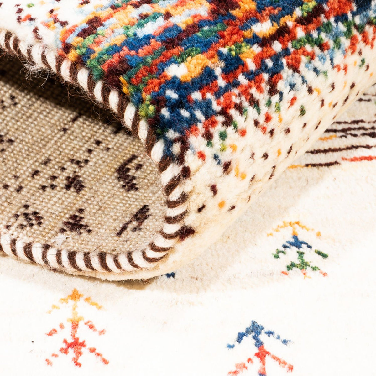 Tapis Gabbeh - Loribaft Persan - Royal - 120 x 83 cm - multicolore