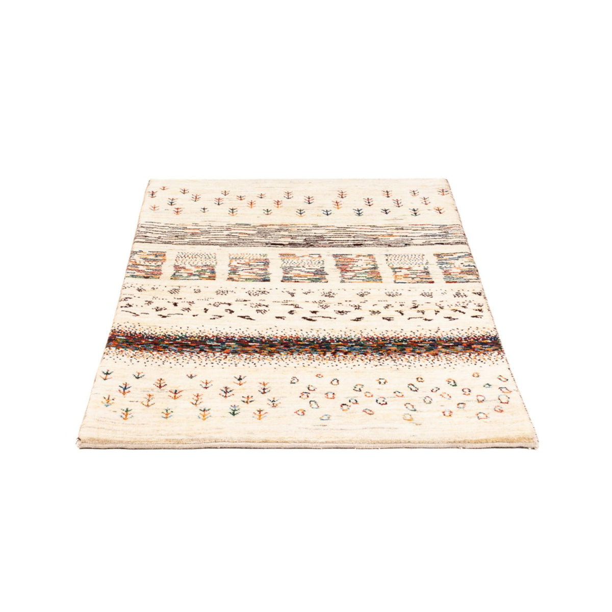 Tapis Gabbeh - Loribaft Persan - Royal - 120 x 83 cm - multicolore