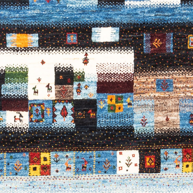Tapis Gabbeh - Loribaft Persan - Royal - 162 x 106 cm - multicolore
