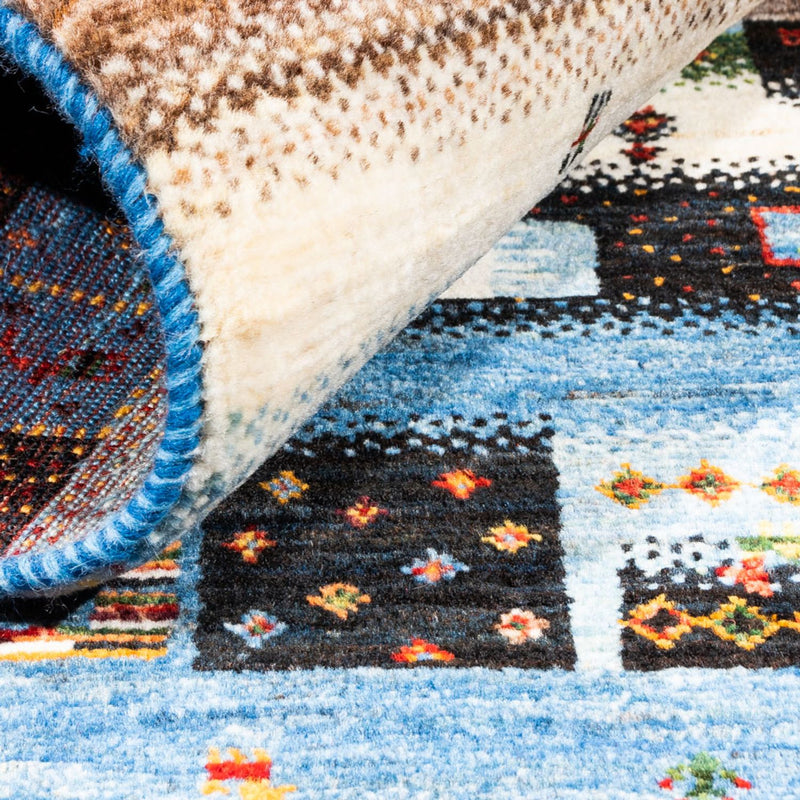 Tapis Gabbeh - Loribaft Persan - Royal - 162 x 106 cm - multicolore