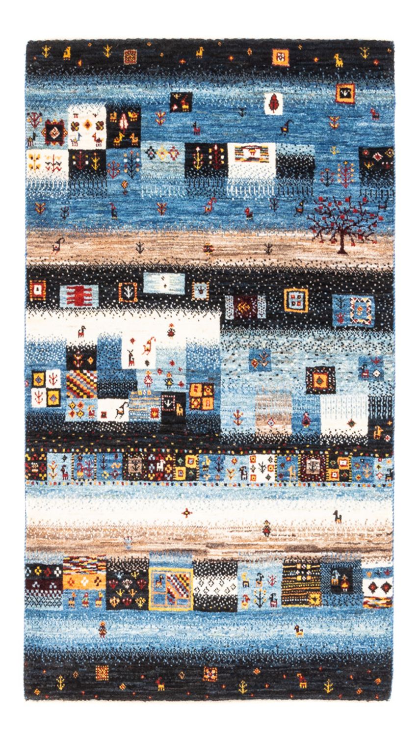 Tapis Gabbeh - Loribaft Persan - Royal - 141 x 87 cm - multicolore