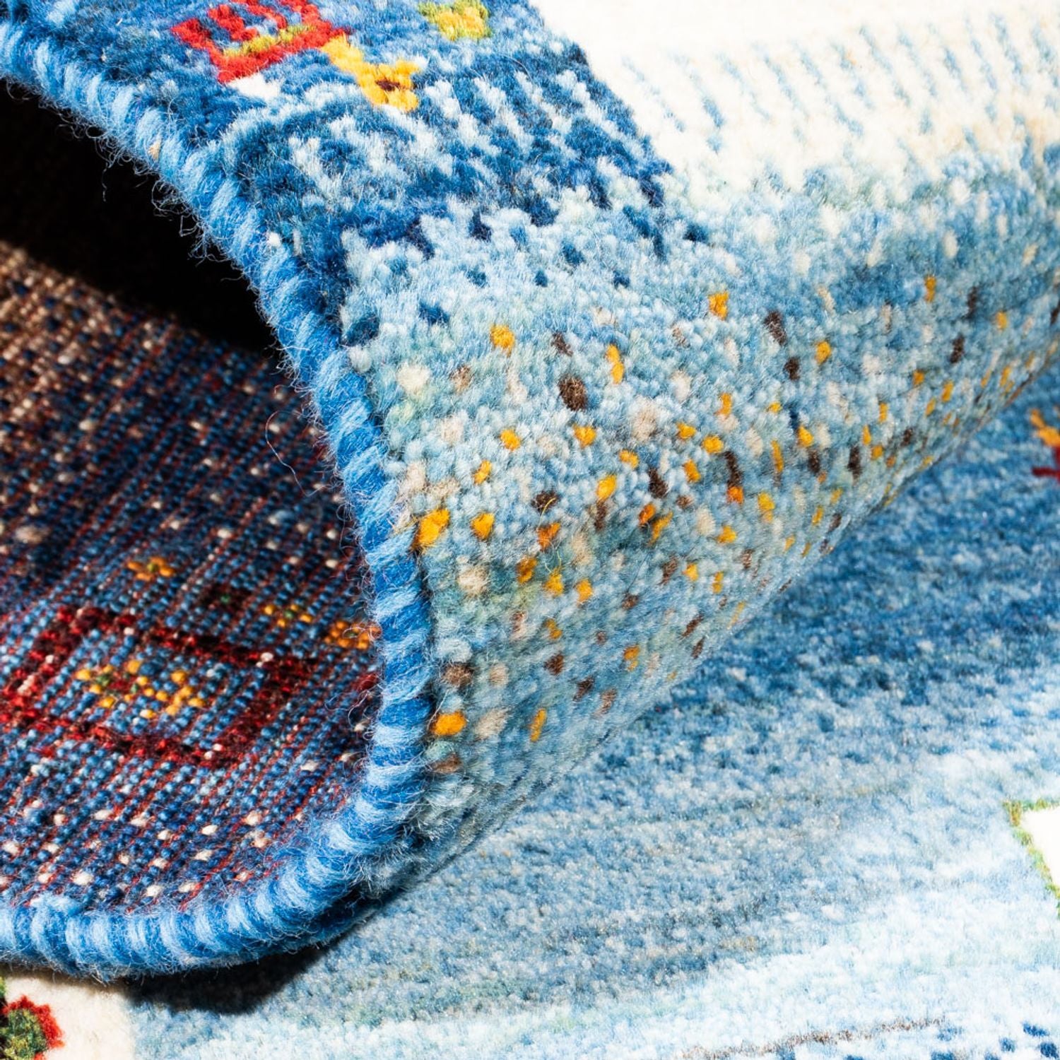 Tapis Gabbeh - Loribaft Persan - Royal - 154 x 103 cm - multicolore