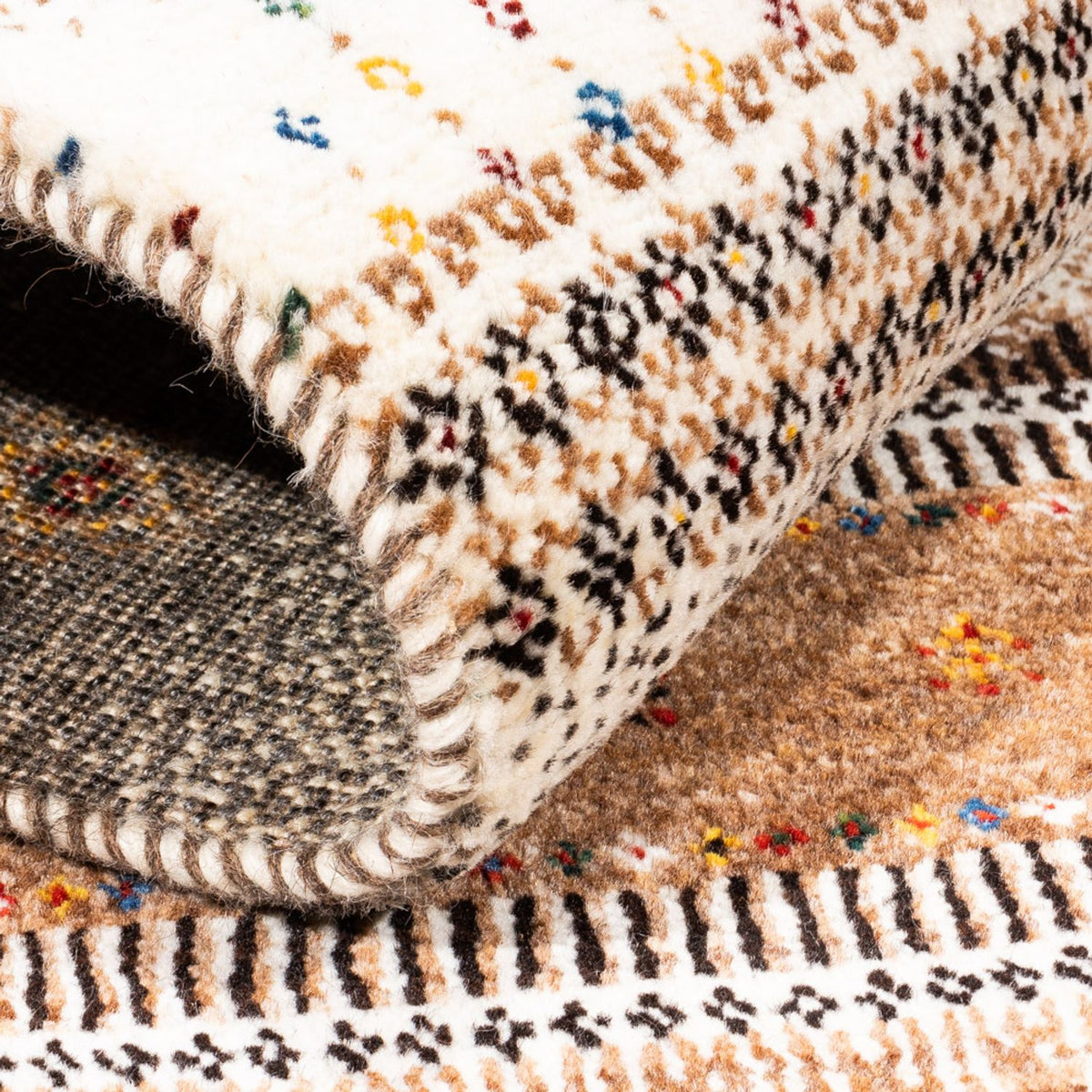 Tapis Gabbeh - Loribaft Persan - Royal - 128 x 85 cm - multicolore