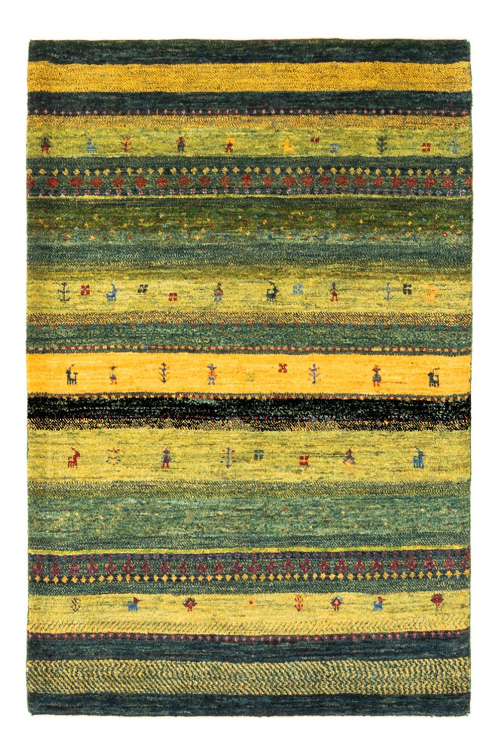 Tapis Gabbeh - Loribaft Persan - Royal - 128 x 85 cm - multicolore