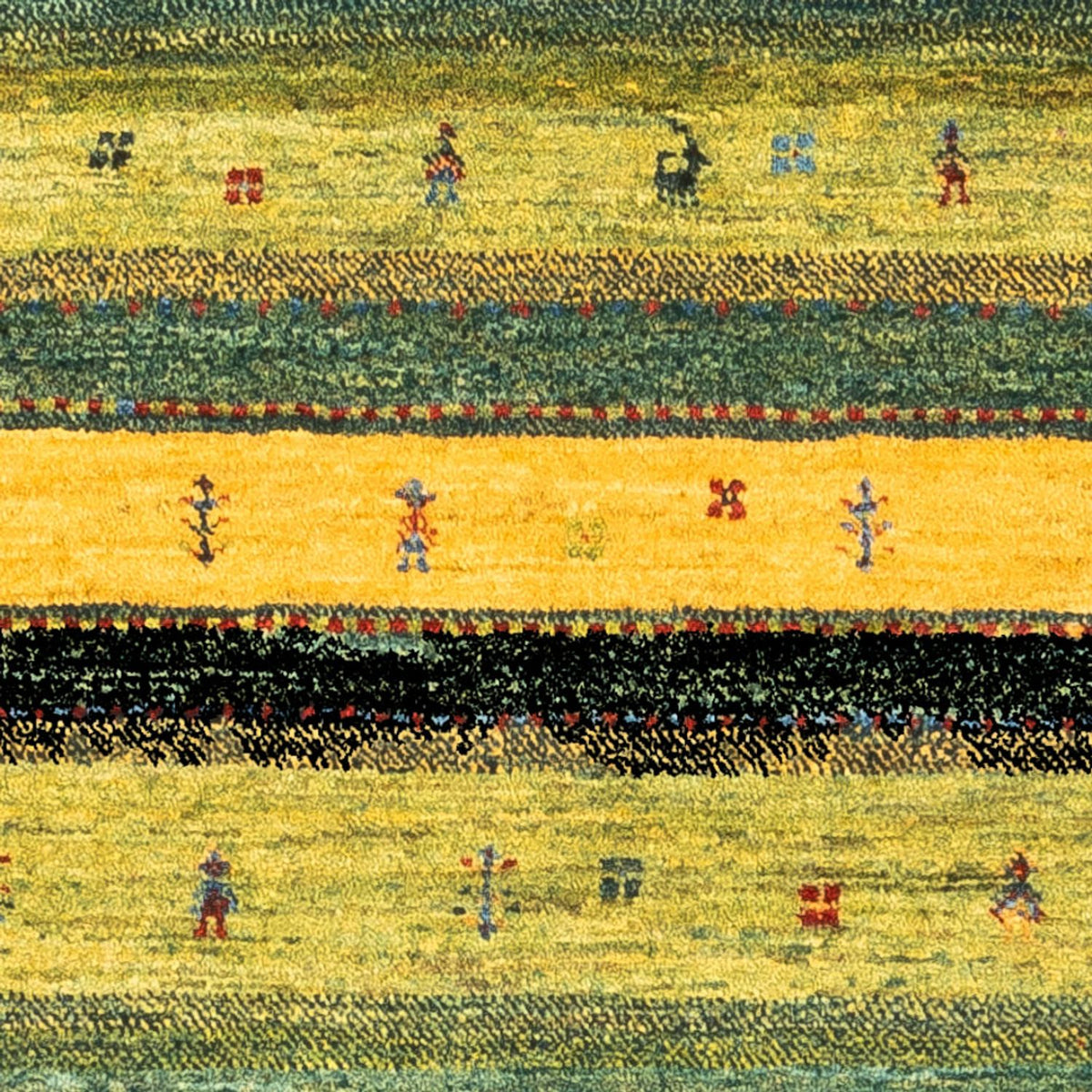 Tapis Gabbeh - Loribaft Persan - Royal - 128 x 85 cm - multicolore