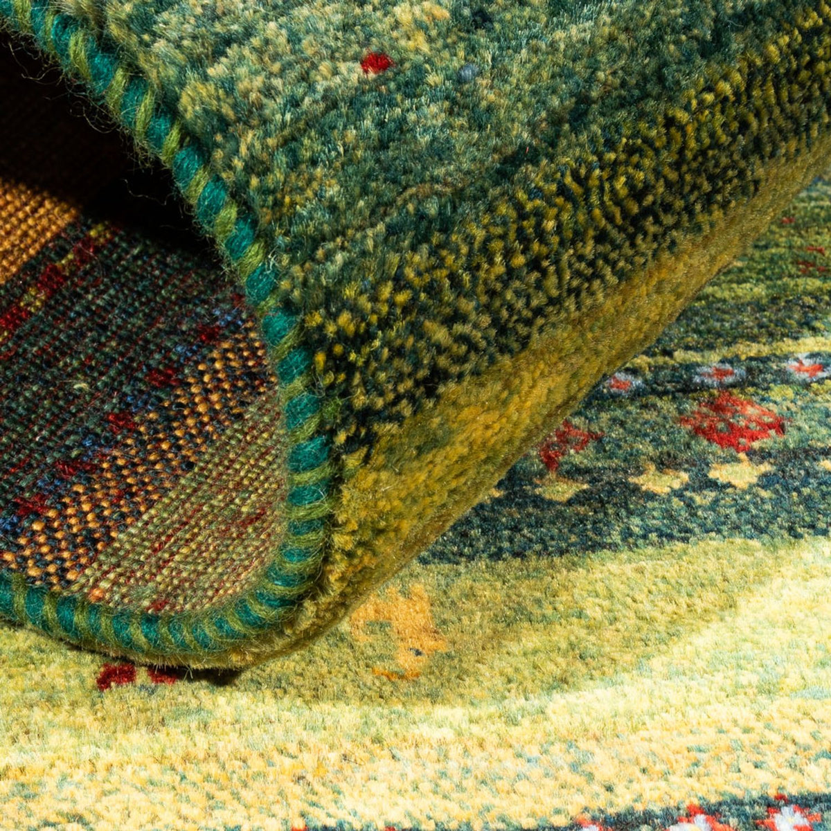 Tapis Gabbeh - Loribaft Persan - Royal - 128 x 85 cm - multicolore