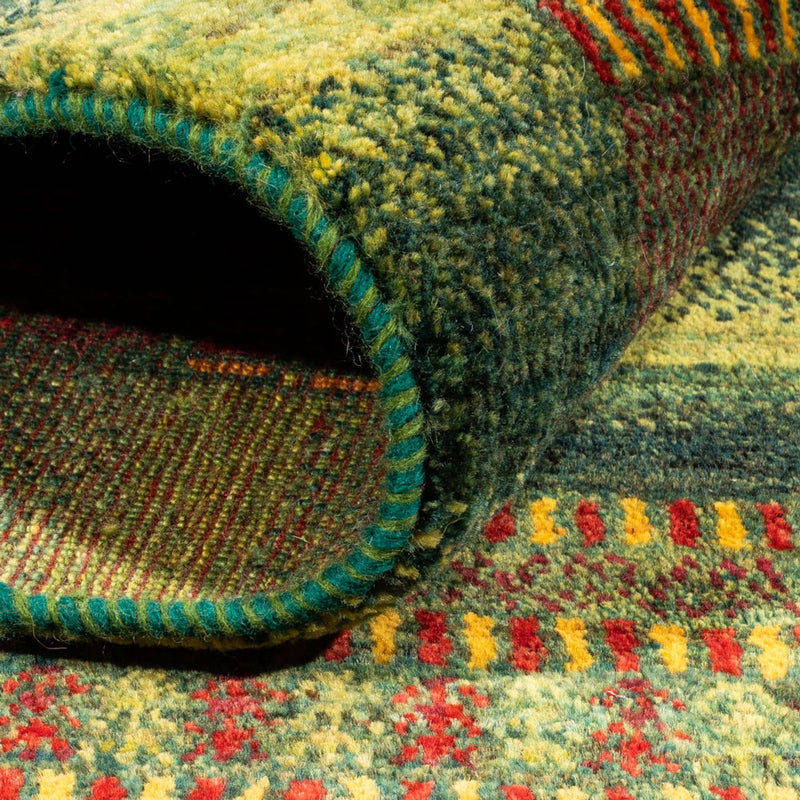 Tapis Gabbeh - Loribaft Persan - Royal - 192 x 165 cm - vert
