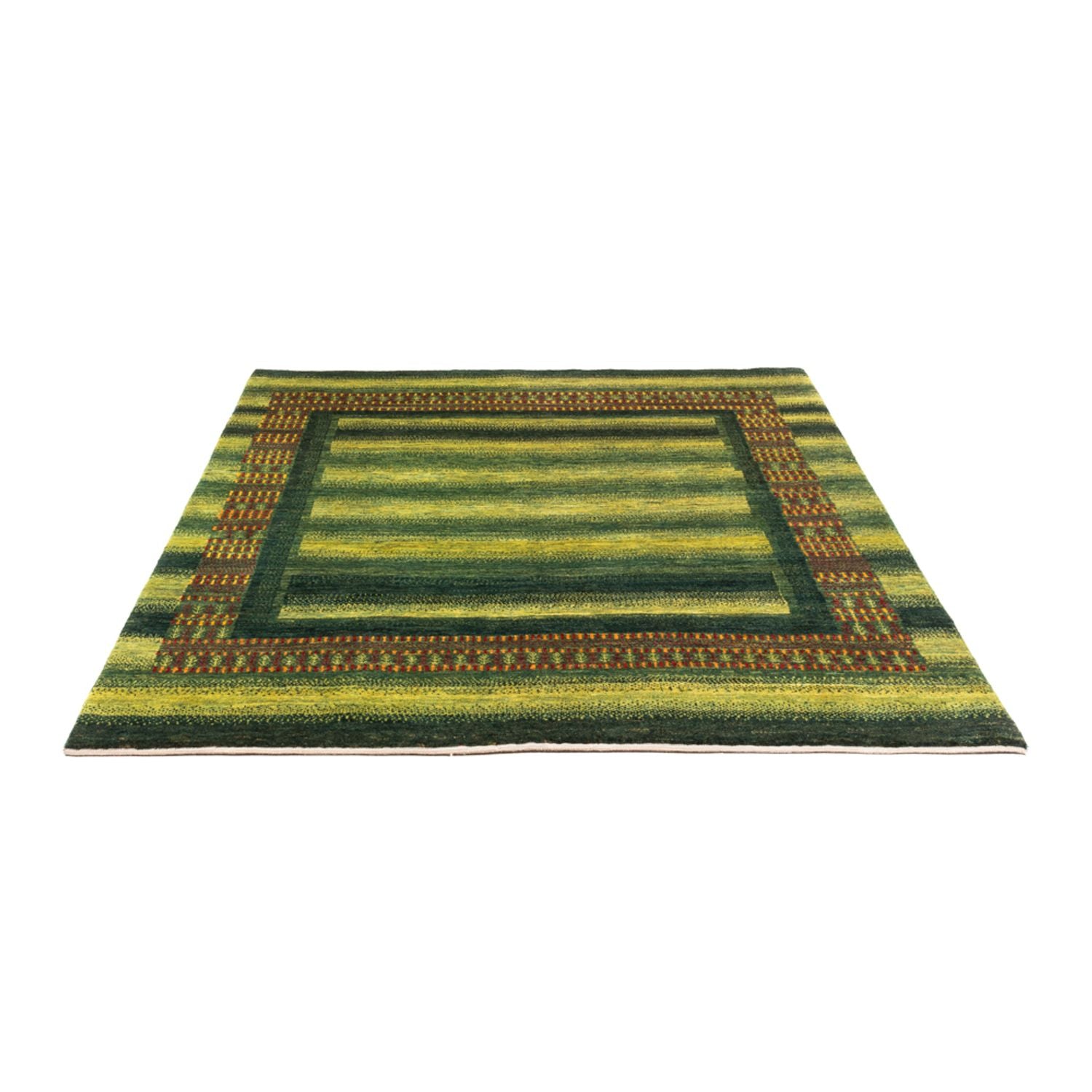 Tapis Gabbeh - Loribaft Persan - Royal - 192 x 165 cm - vert