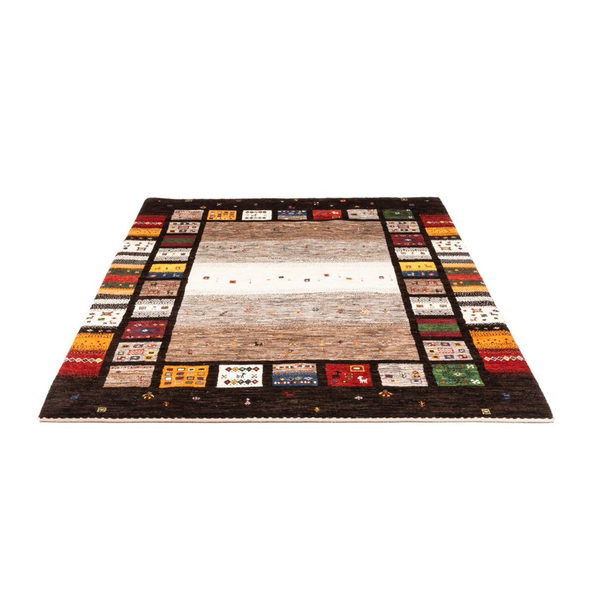 Tapis Gabbeh - Loribaft Persan - Royal - 214 x 156 cm - multicolore