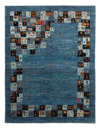 Tapis Gabbeh - Loribaft Persan - Royal - 199 x 154 cm - bleu
