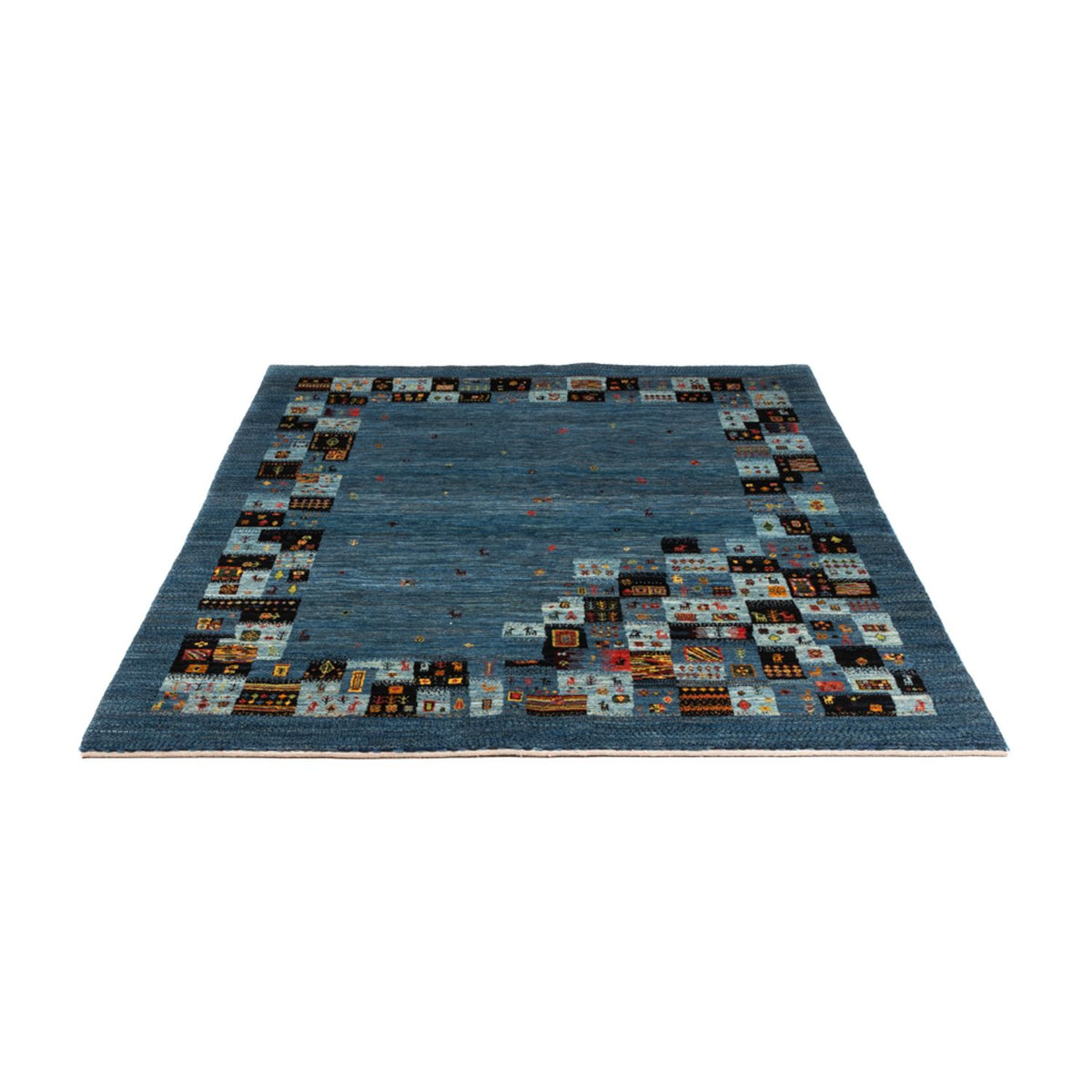 Tapis Gabbeh - Loribaft Persan - Royal - 199 x 154 cm - bleu