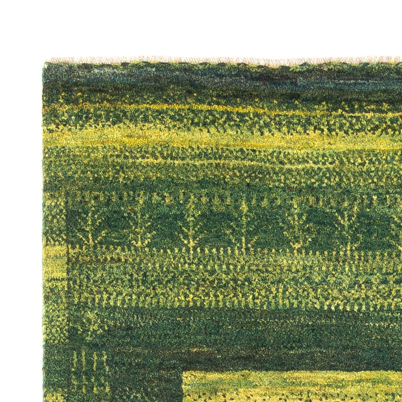 Tapis Gabbeh - Loribaft Persan - Royal - 150 x 97 cm - vert