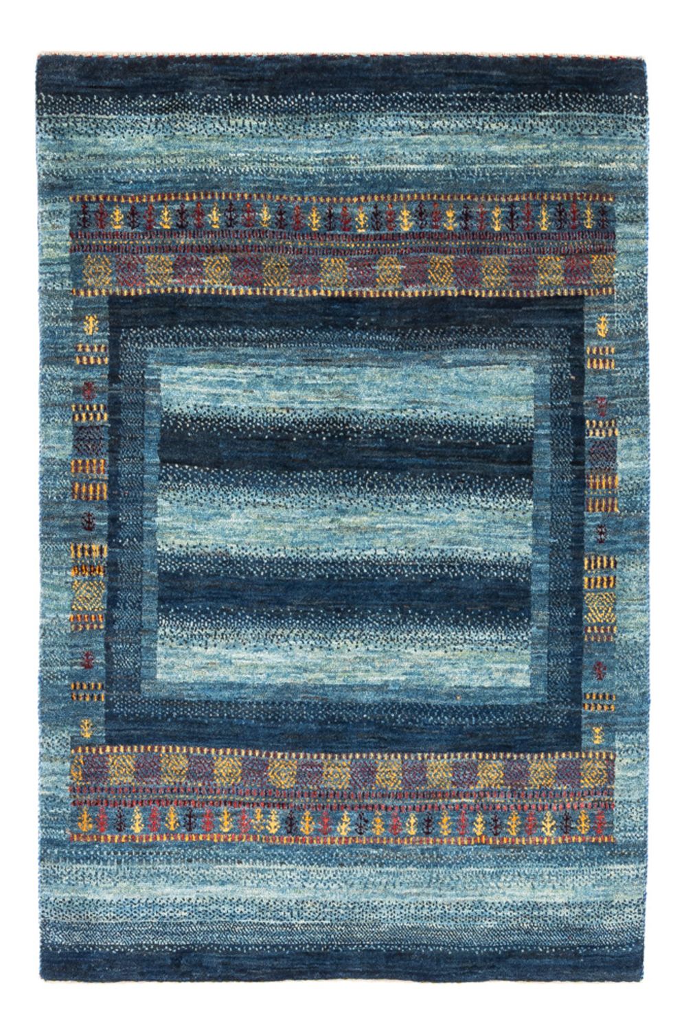 Tapis Gabbeh - Loribaft Persan - Royal - 132 x 90 cm - multicolore