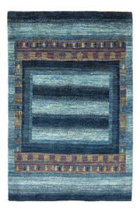 Tapis Gabbeh - Loribaft Persan - Royal - 132 x 90 cm - multicolore