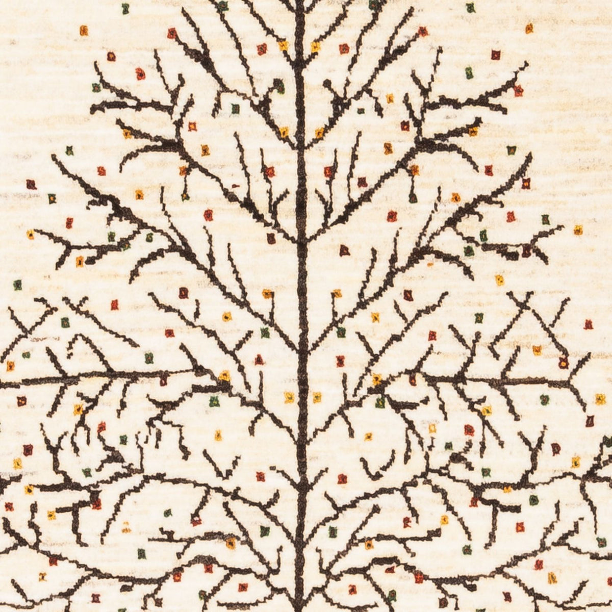 Tapis Gabbeh - Loribaft Persan - Royal - 132 x 84 cm - crème