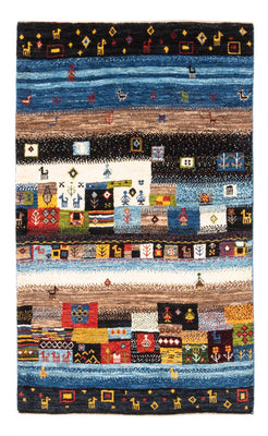 Tapis Gabbeh - Loribaft Persan - Royal - 132 x 85 cm - multicolore