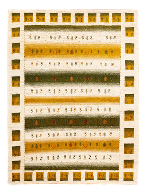 Tapis Gabbeh - Loribaft Persan - 203 x 158 cm - naturel