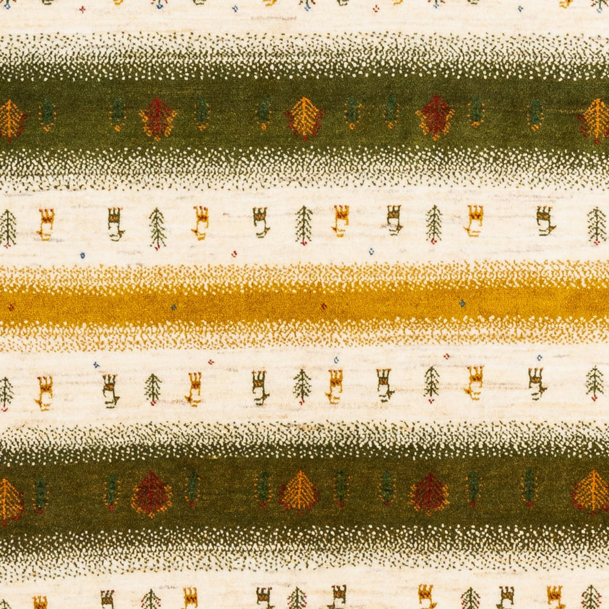 Tapis Gabbeh - Loribaft Persan - 203 x 158 cm - naturel
