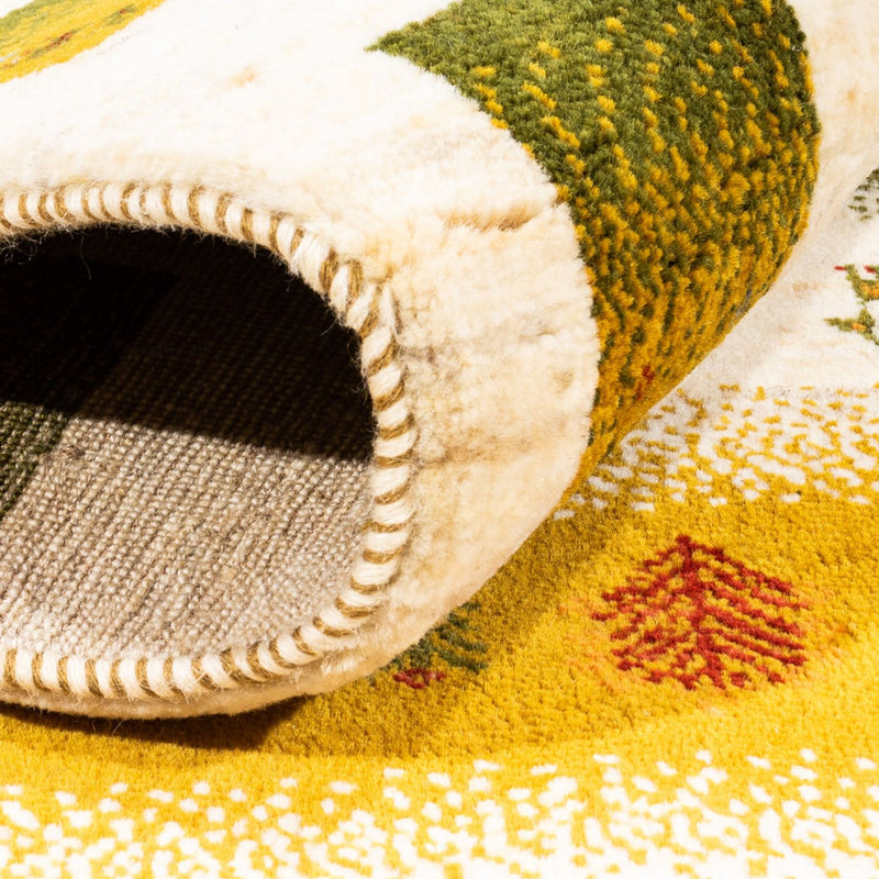 Tapis Gabbeh - Loribaft Persan - 203 x 158 cm - naturel