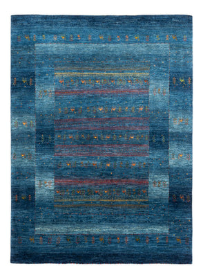 Tapis Gabbeh - Loribaft Persan - 200 x 147 cm - bleu