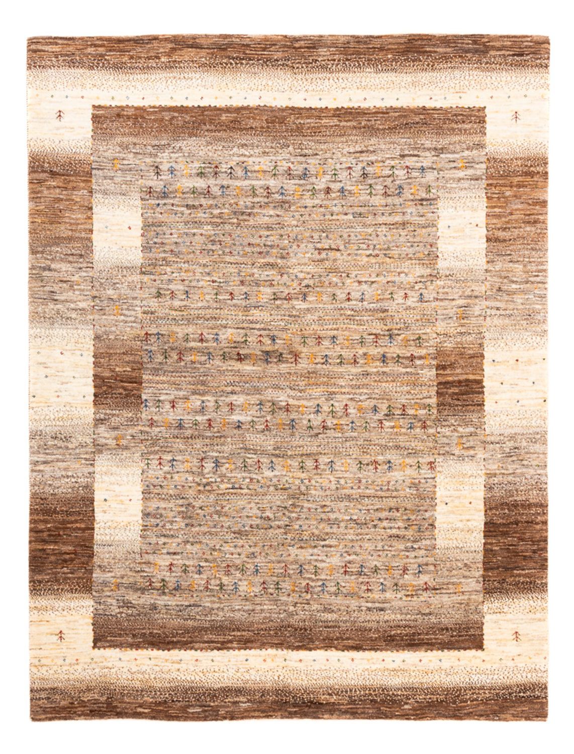 Tapis Gabbeh - Loribaft Persan - 202 x 156 cm - naturel