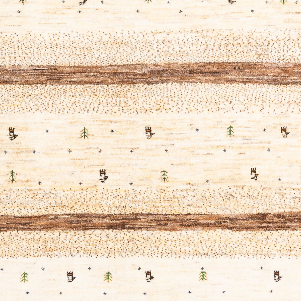 Tapis Gabbeh - Loribaft Persan - 205 x 171 cm - naturel