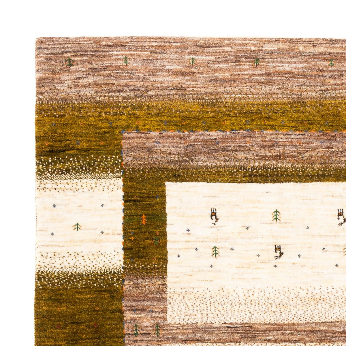 Tapis Gabbeh - Loribaft Persan - 205 x 171 cm - naturel