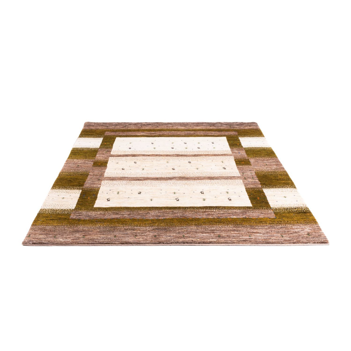 Tapis Gabbeh - Loribaft Persan - 205 x 171 cm - naturel