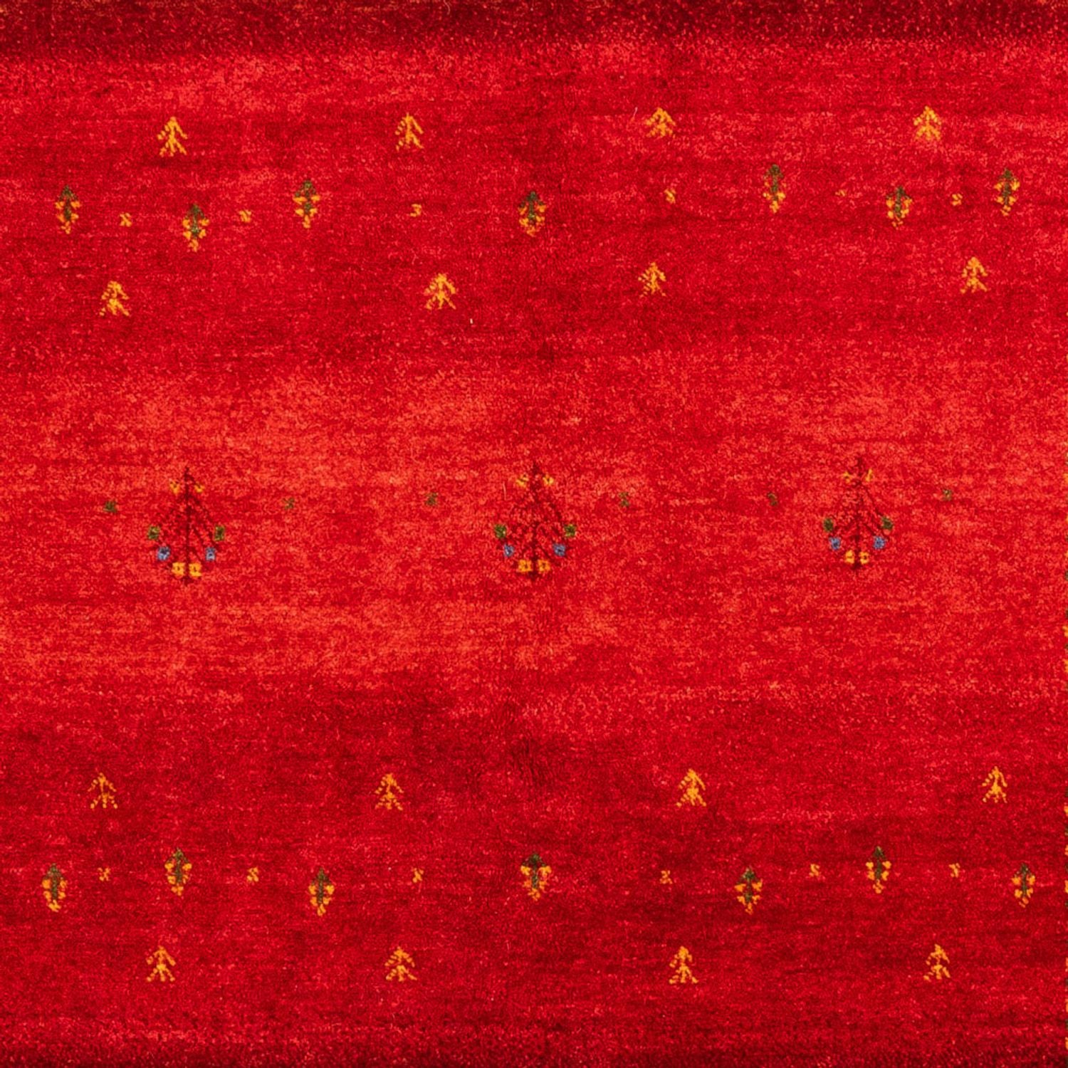 Tapis Gabbeh - Loribaft Persan - 206 x 156 cm - rouge