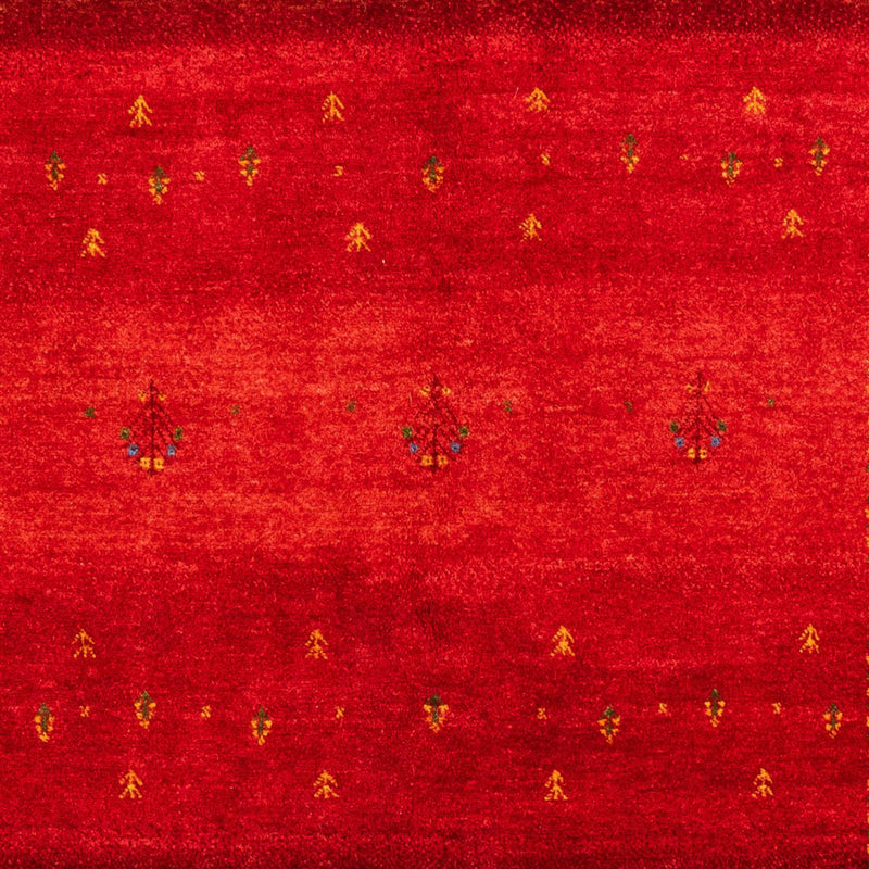 Tapis Gabbeh - Loribaft Persan - 206 x 156 cm - rouge