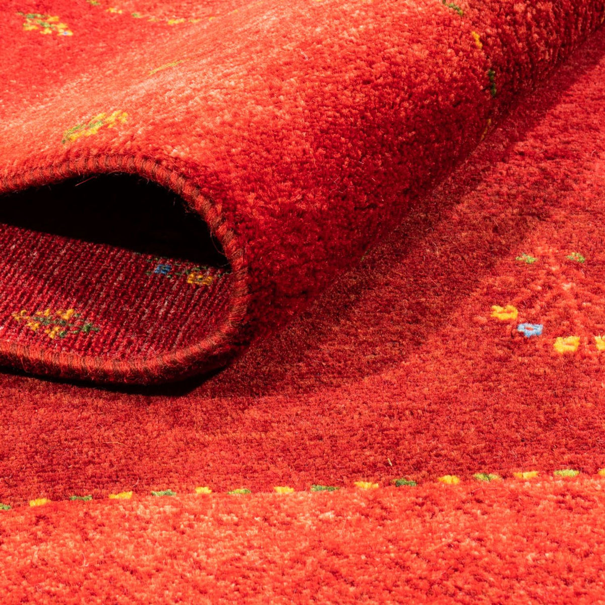 Tapis Gabbeh - Loribaft Persan - 206 x 156 cm - rouge