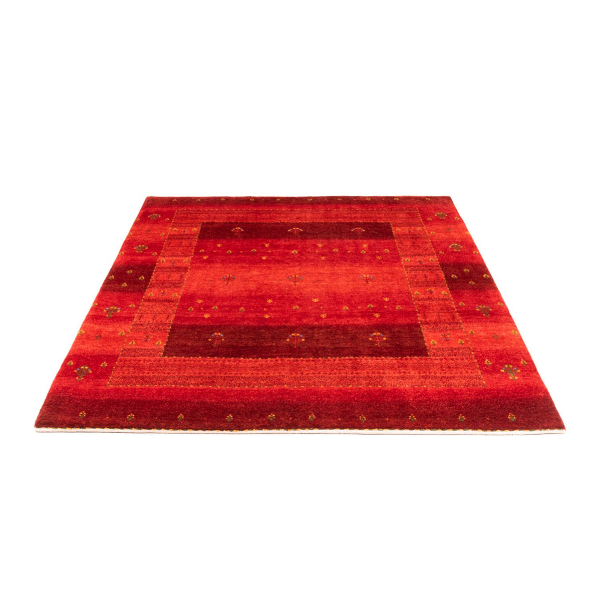 Tapis Gabbeh - Loribaft Persan - 206 x 156 cm - rouge