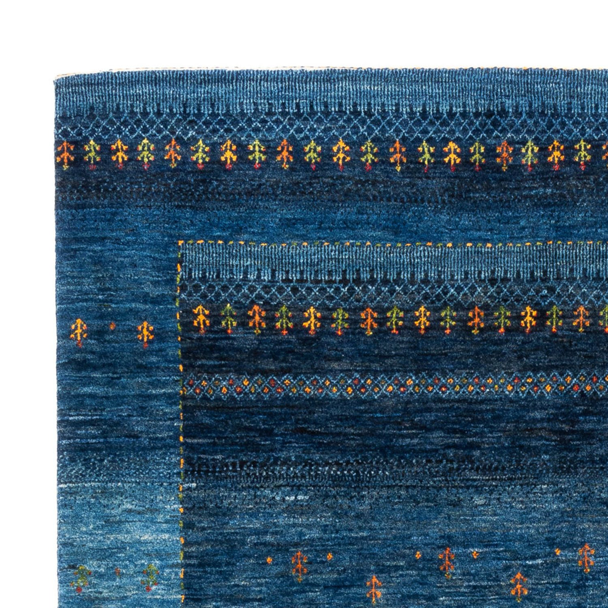 Tapis Gabbeh - Loribaft Persan - 209 x 160 cm - bleu