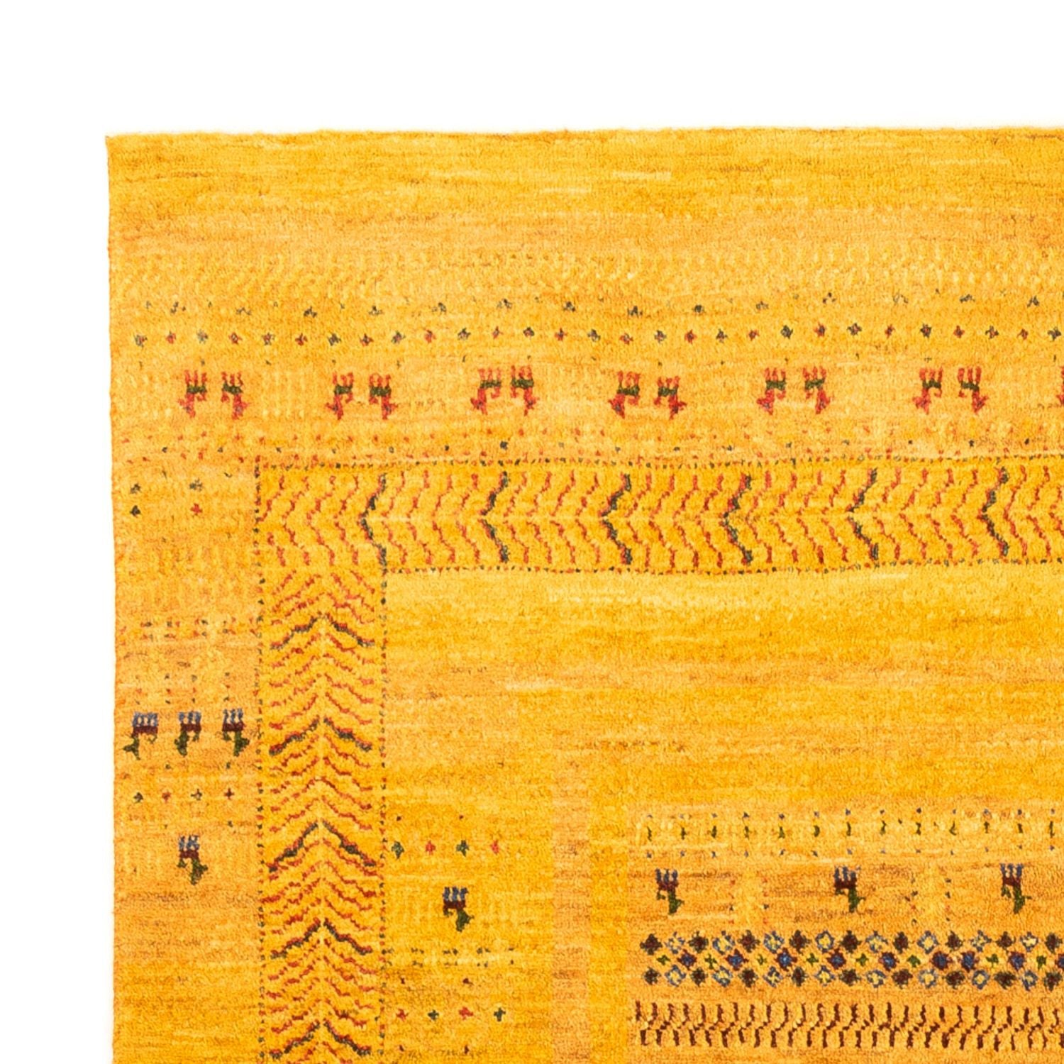 Tapis Gabbeh - Loribaft Persan - Royal - 198 x 152 cm - or