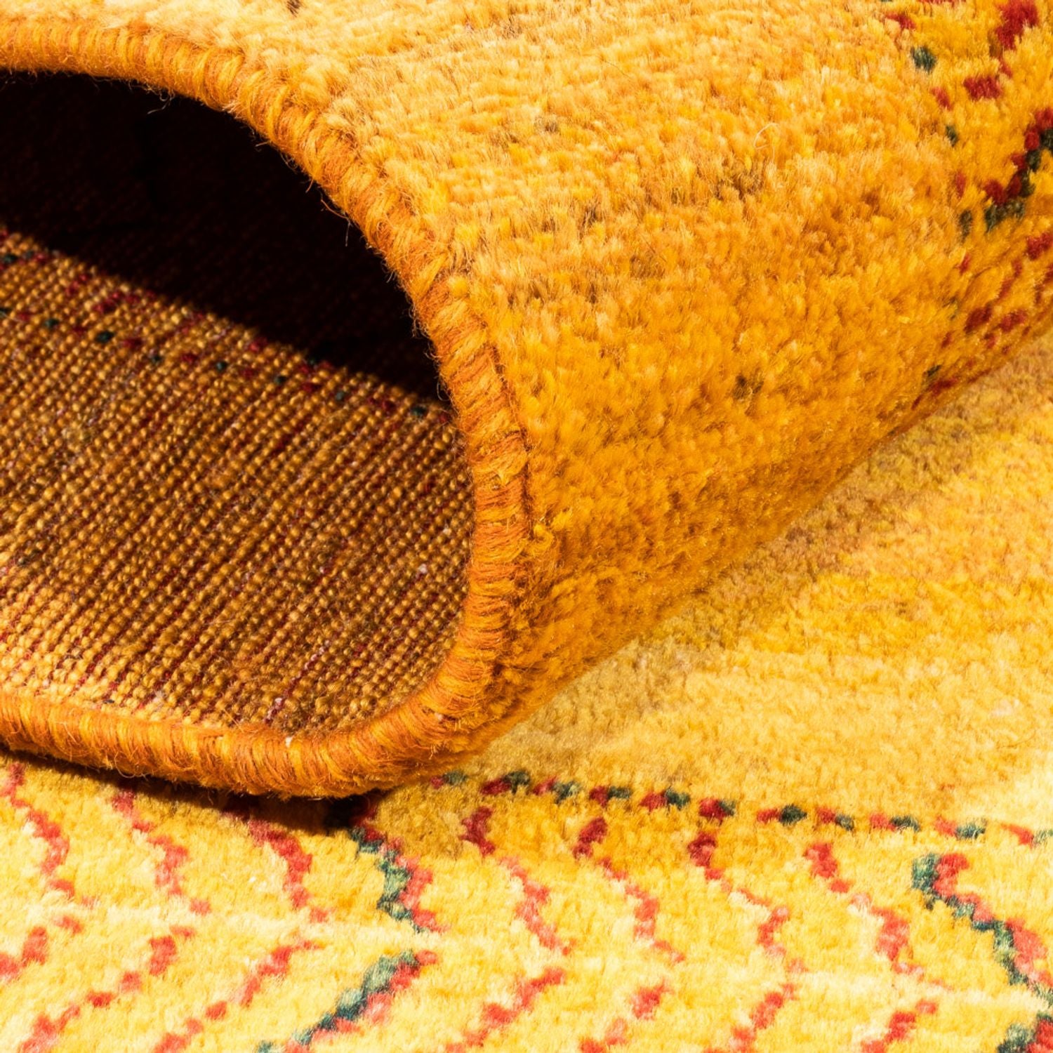 Tapis Gabbeh - Loribaft Persan - Royal - 198 x 152 cm - or