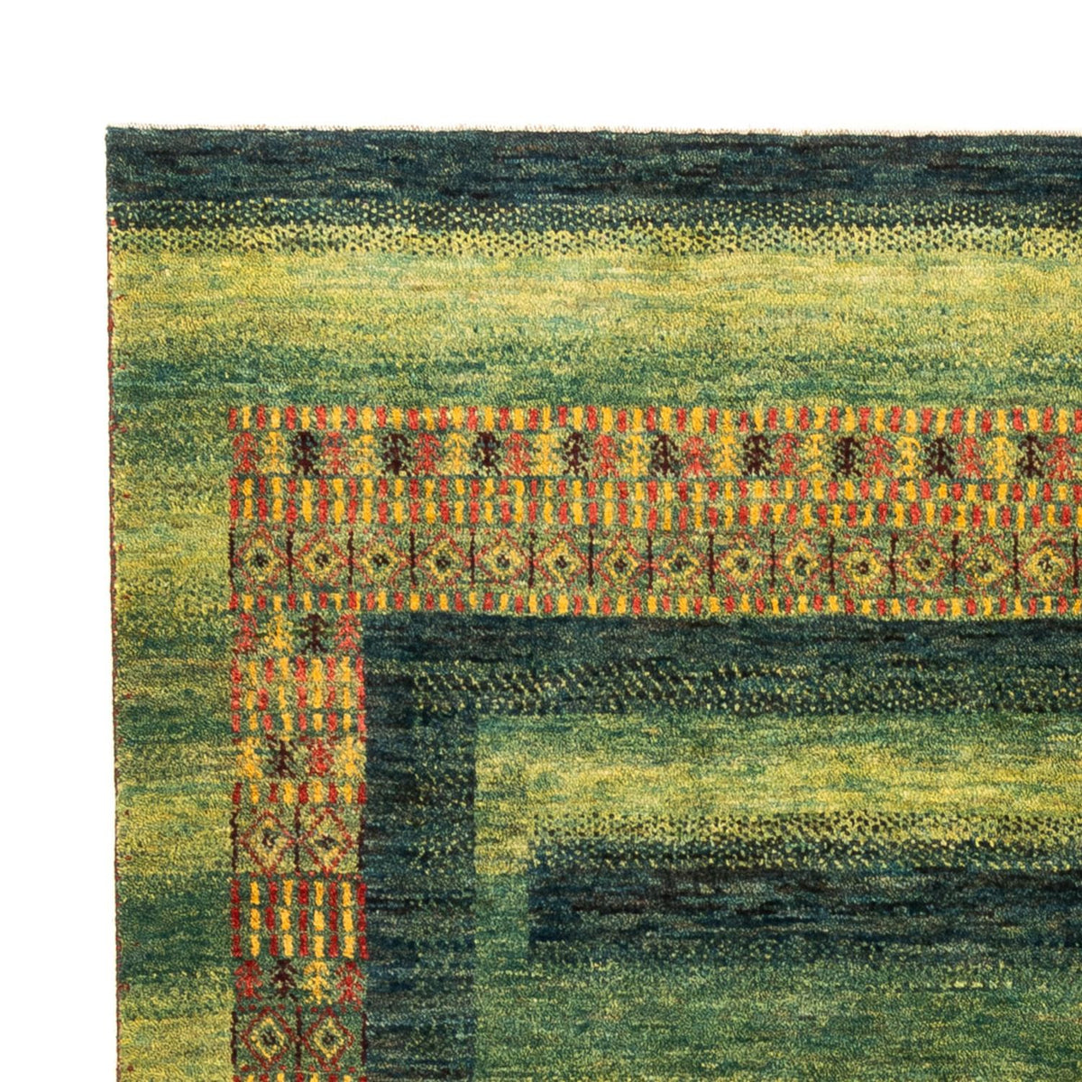 Tapis Gabbeh - Loribaft Persan - Royal - 208 x 163 cm - vert