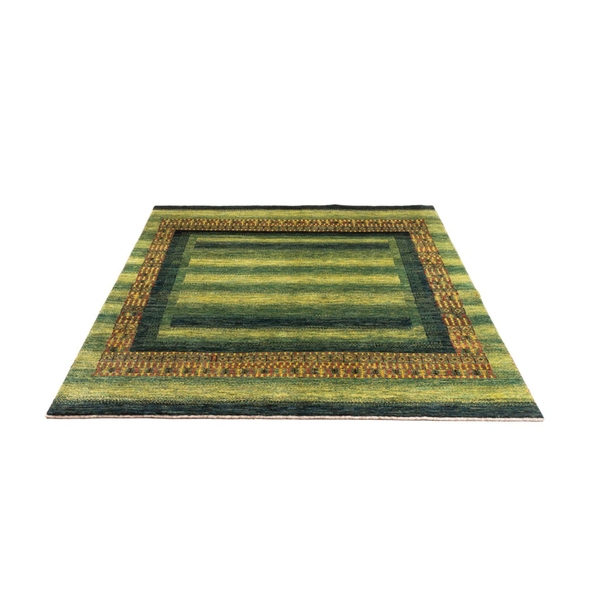 Tapis Gabbeh - Loribaft Persan - Royal - 208 x 163 cm - vert