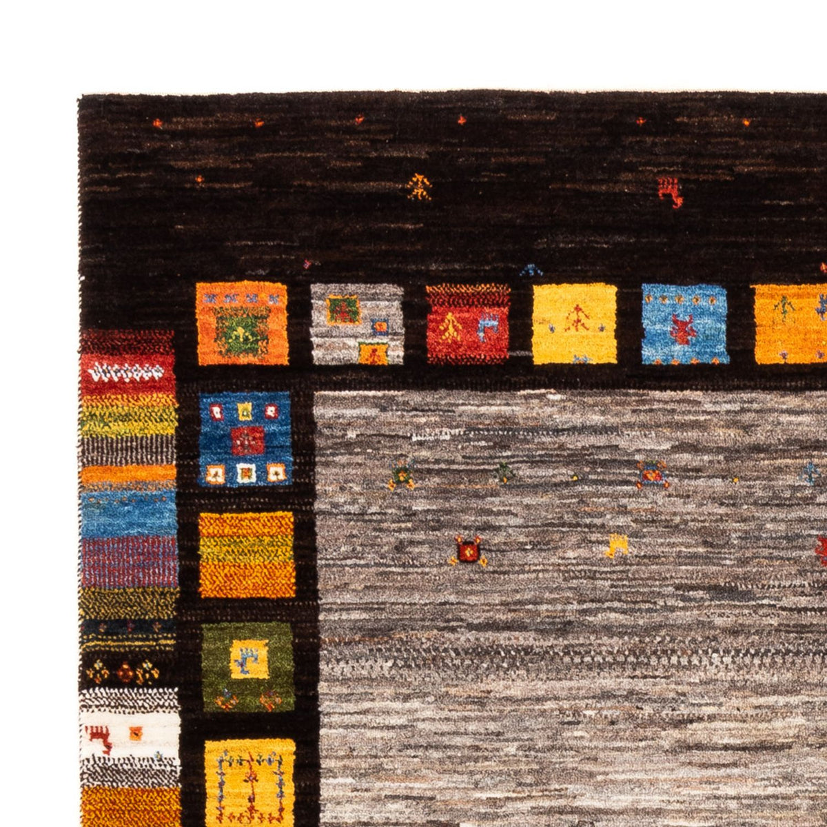 Tapis Gabbeh - Loribaft Persan - Royal - 215 x 159 cm - multicolore