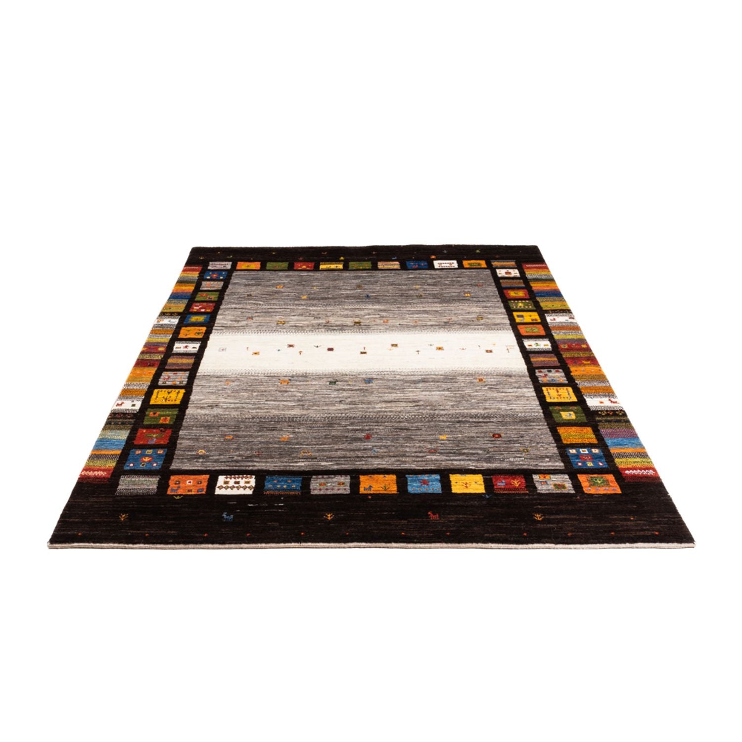 Tapis Gabbeh - Loribaft Persan - Royal - 215 x 159 cm - multicolore