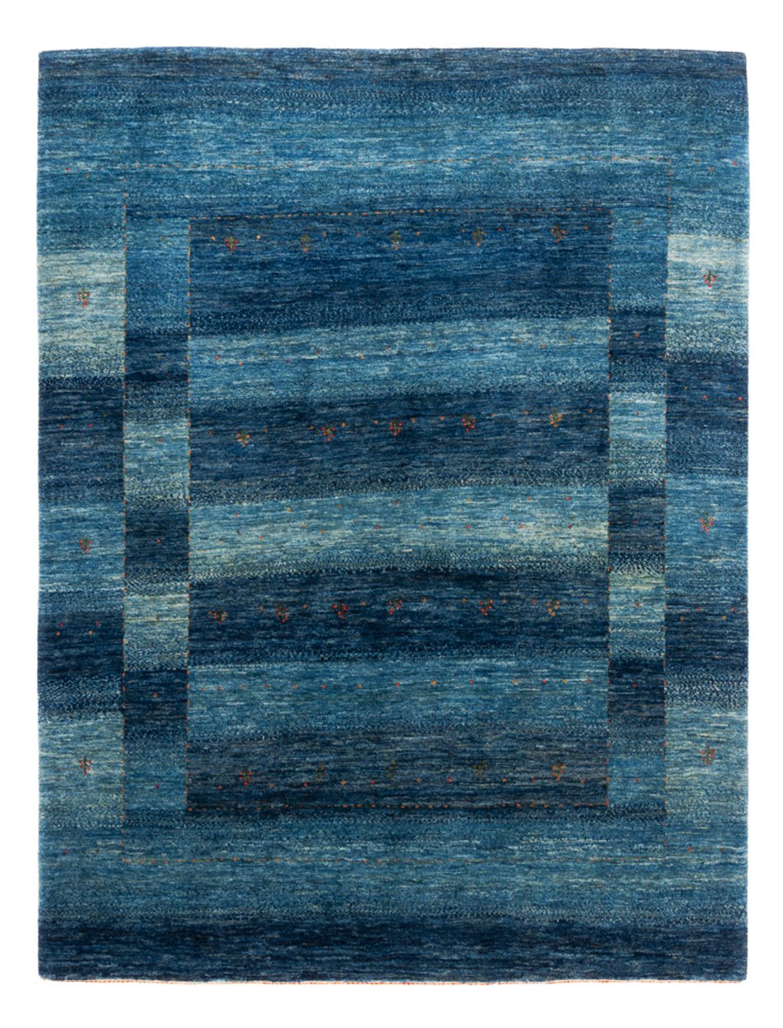 Tapis Gabbeh - Loribaft Persan - 205 x 156 cm - bleu