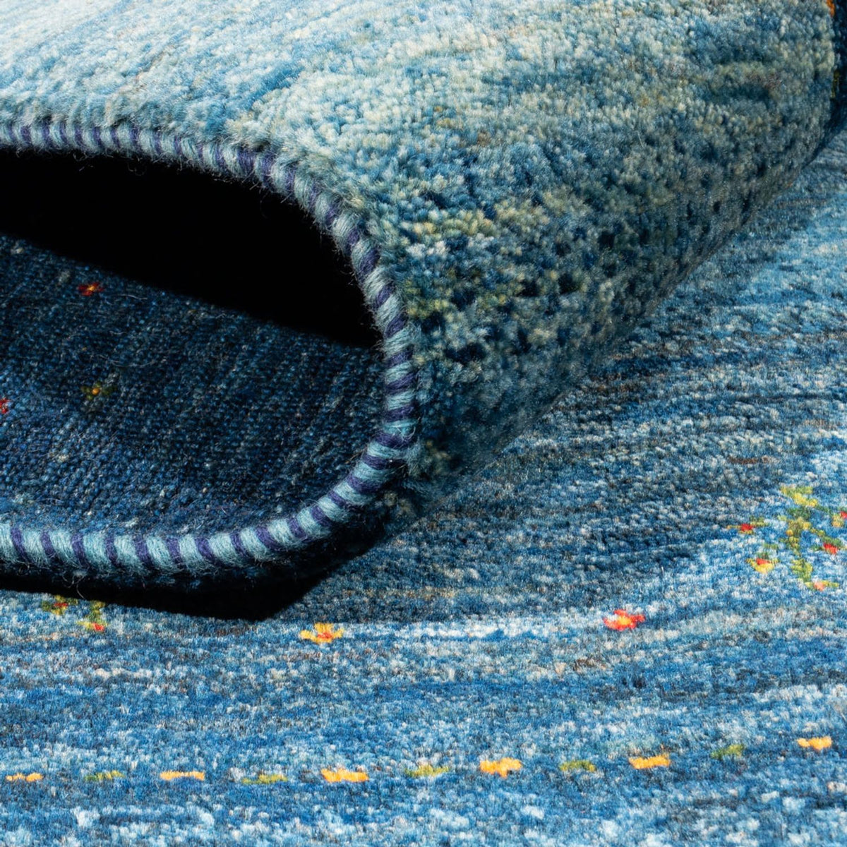 Tapis Gabbeh - Loribaft Persan - 205 x 156 cm - bleu