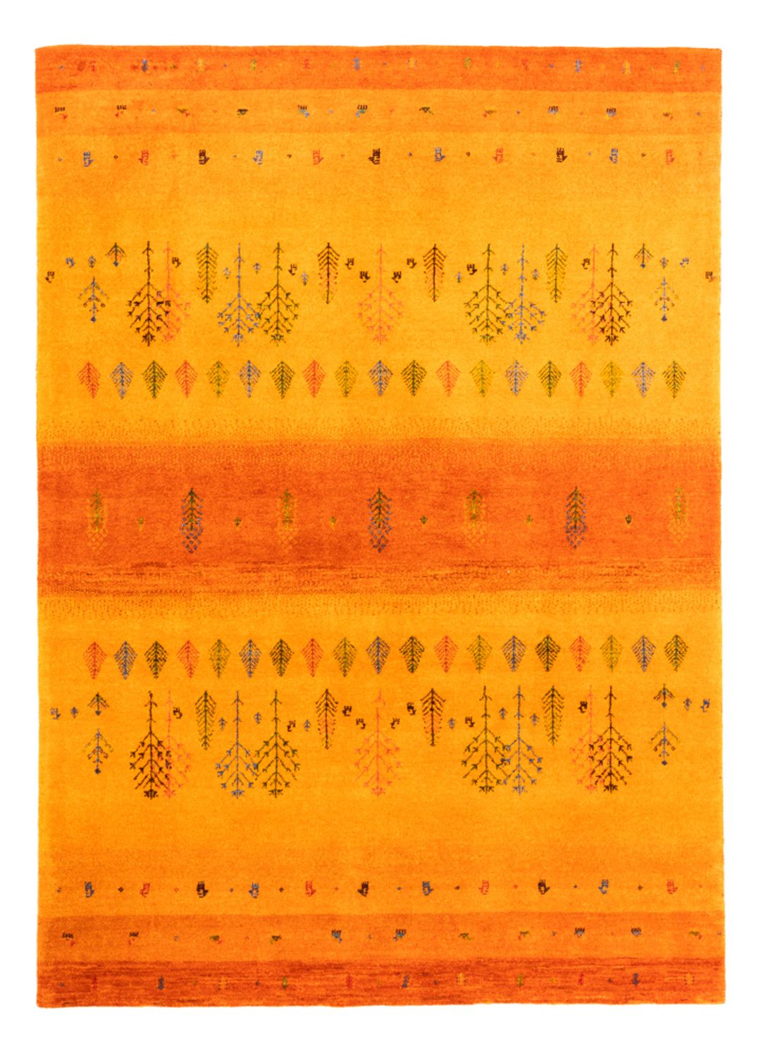 Tapis Gabbeh - Loribaft Persan - 209 x 150 cm - or