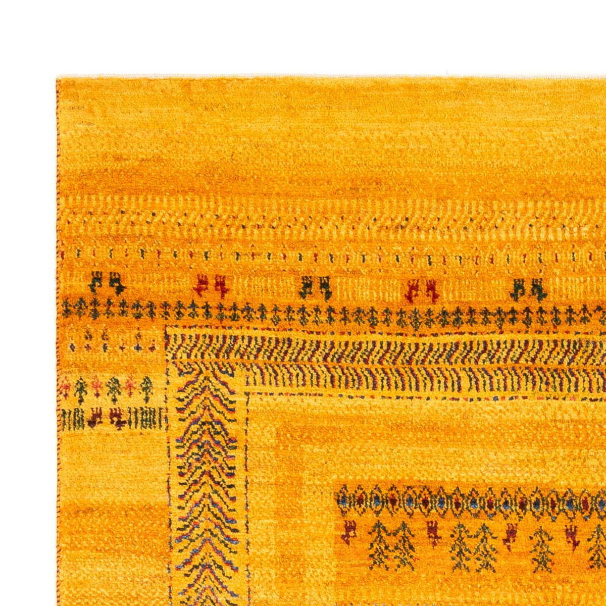 Tapis Gabbeh - Loribaft Persan - Royal - 205 x 144 cm - or