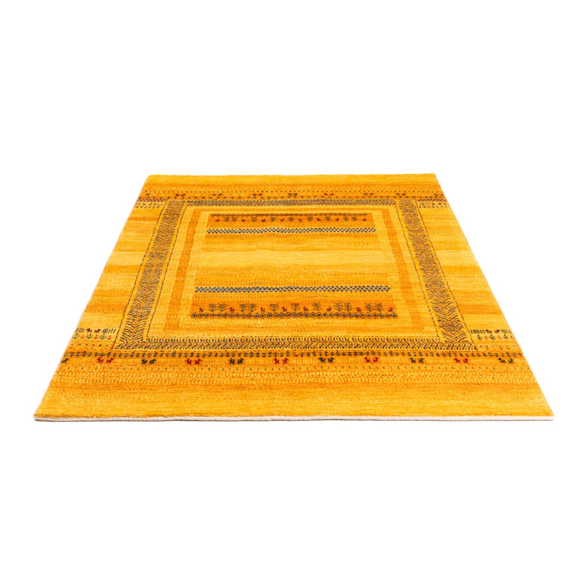 Tapis Gabbeh - Loribaft Persan - Royal - 205 x 144 cm - or