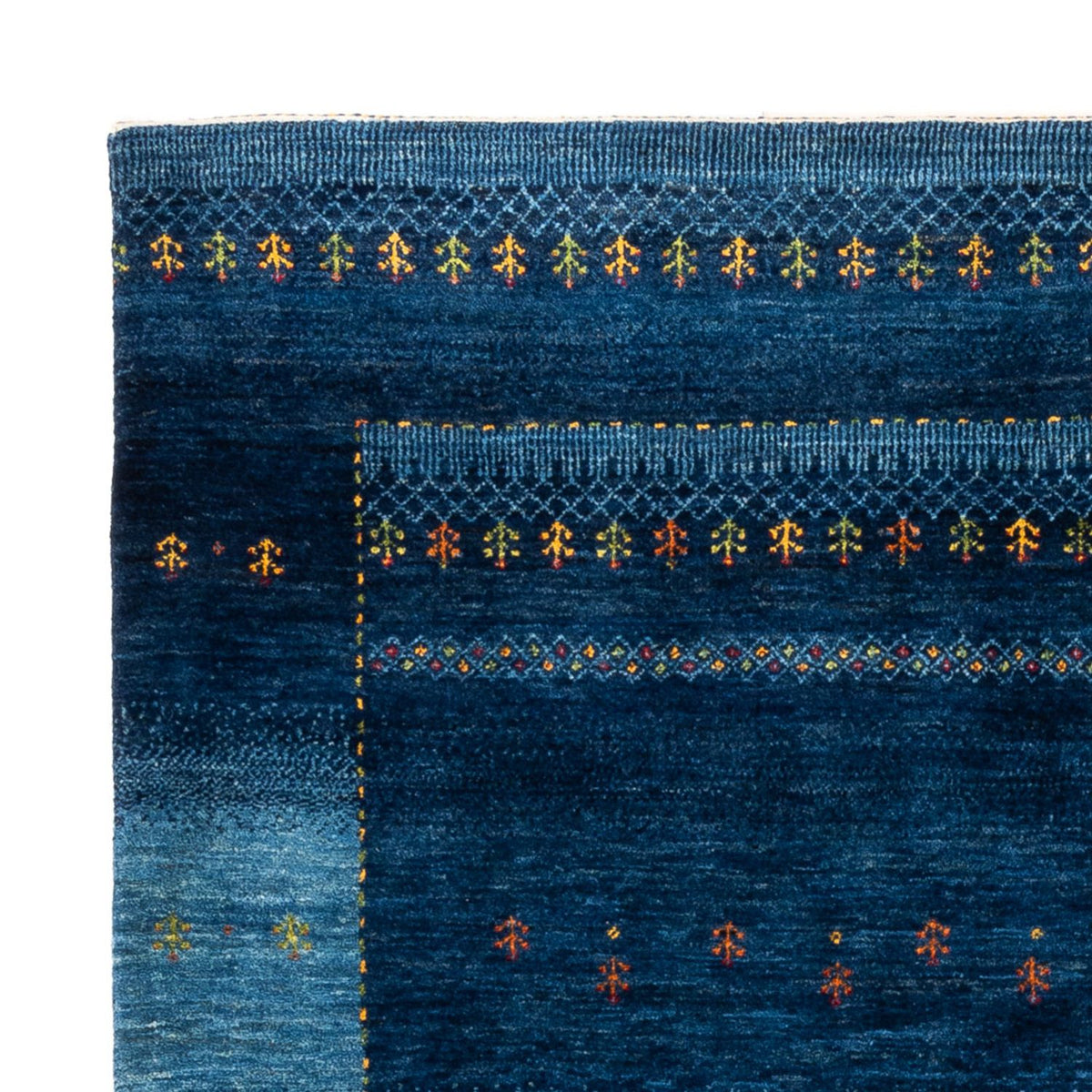 Tapis Gabbeh - Loribaft Persan - 207 x 157 cm - bleu