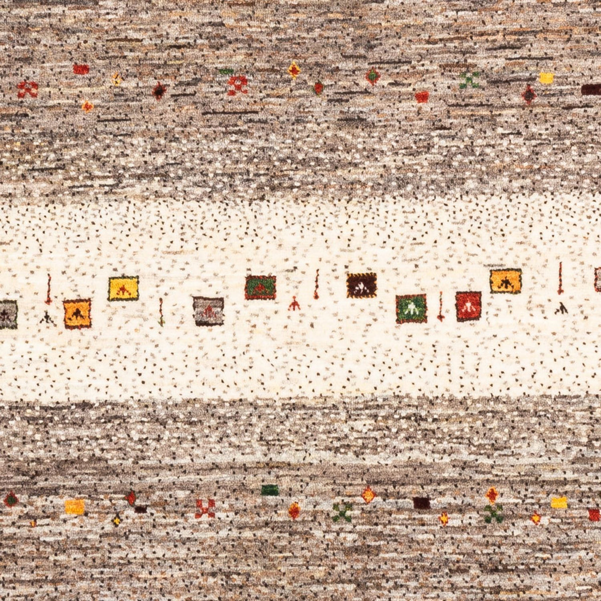 Tapis Gabbeh - Loribaft Persan - Royal - 204 x 153 cm - multicolore