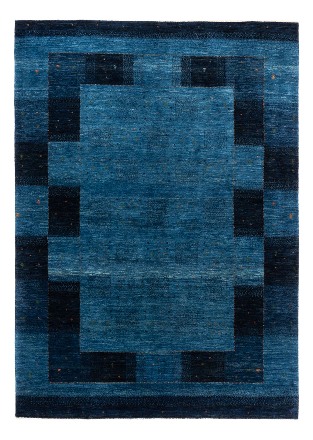 Tapis Gabbeh - Loribaft Persan - 209 x 152 cm - bleu